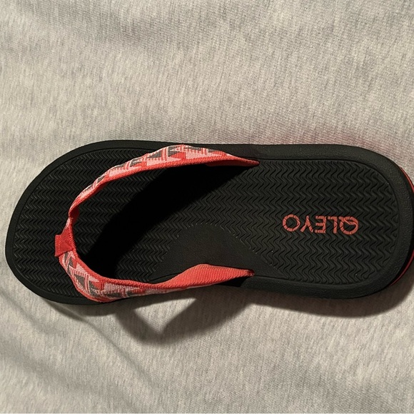 Red and Black Flip Flops - Picture 3 of 3